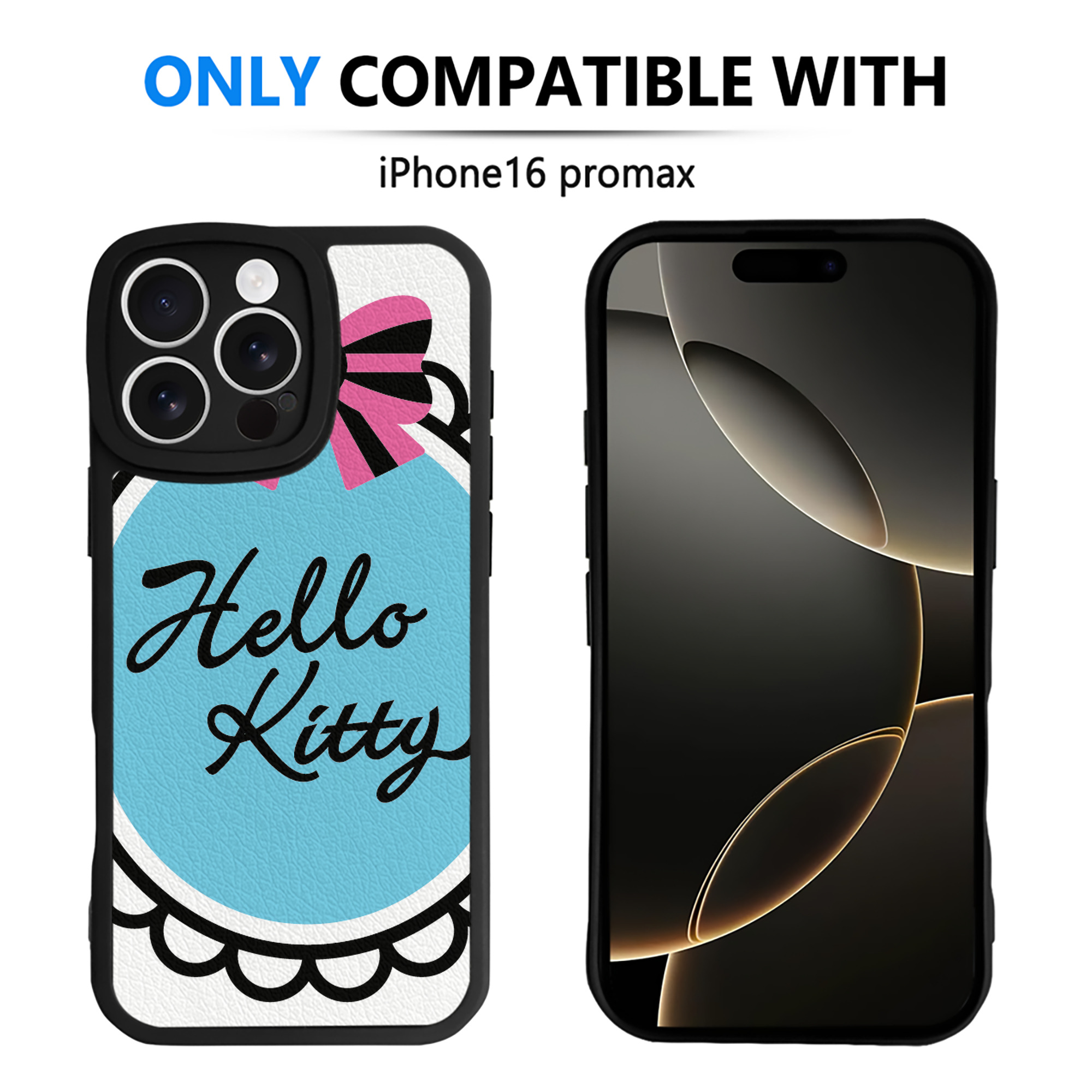 （画像用） Hello Kitty ハローキティ 【iPhone 16シリーズ対応】シリコンスマホケース（レザー調） 材質：シリコン